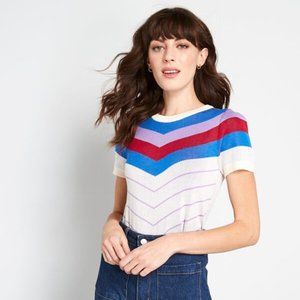 NWT: Nostalgic Bliss Short Sleeve Sweater